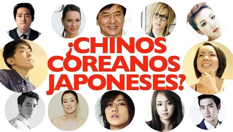 chinos, japoneses y coreanos diferencias